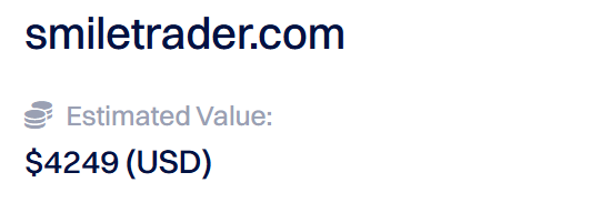 smiletrader.com Premium Domain Name (valued at 6k)
